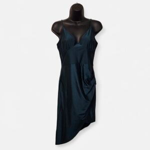 Elegant Black Asymmetrical Dress